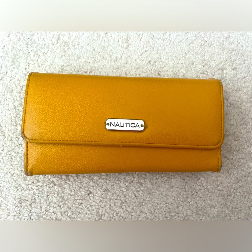 Mustard colored Nautica wallet